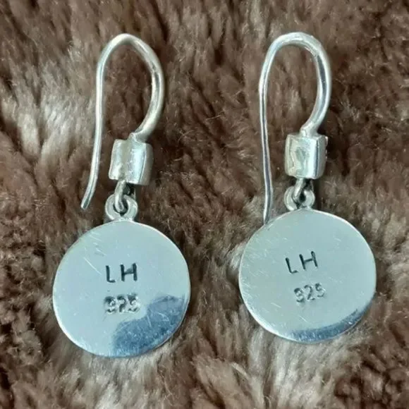 LOIS HILL Yin Yang Granulated Cutout Sterling Silver Oxidized Drop Earrings